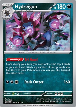 Hydreigon (140) Holofoil - Paldea Evolved