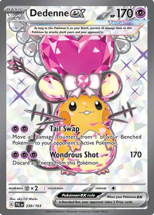 Dedenne ex (239) Holofoil - Paldea Evolved