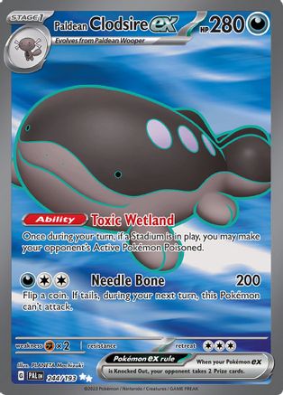 Paldean Clodsire ex - 244/193 (244) Holofoil - SV02 Paldea Evolved