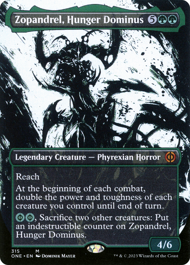 Zopandrel, Hunger Dominus (Borderless Ichor) [Phyrexia: All Will Be One] Foil