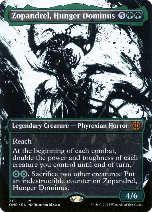 Zopandrel, Hunger Dominus (Borderless Ichor) [Phyrexia: All Will Be One] Foil