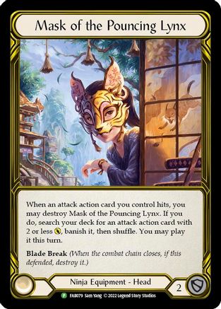 Mask of the Pouncing Lynx (FAB079) Cold Foil - FaB Promos
