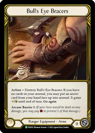 Bull's Eye Bracers (FAB102) Cold Foil - FaB Promos