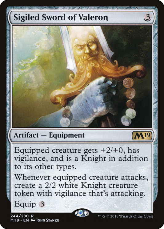 Sigiled Sword of Valeron (244) - Core Set 2019