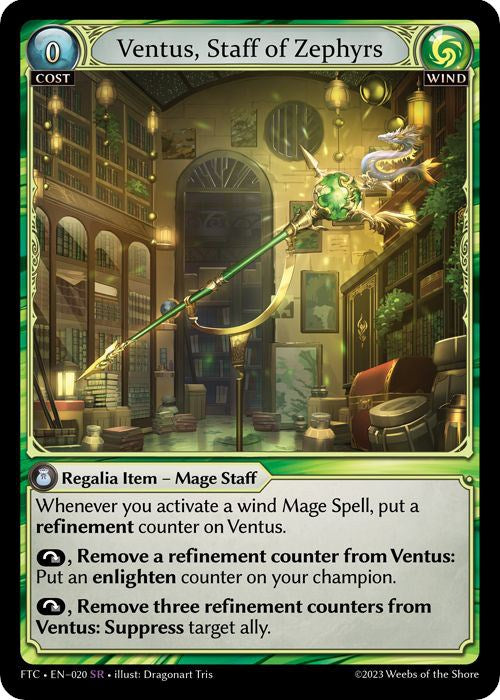Ventus, Staff of Zephyrs (020) [Fractured Crown] Foil