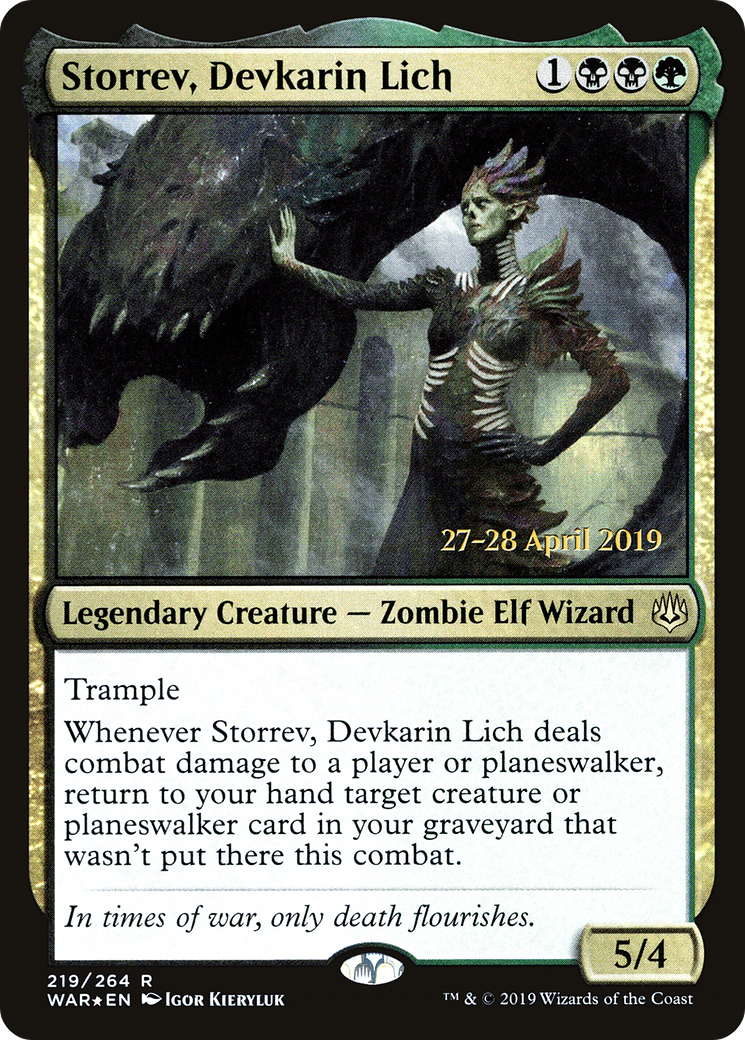 Storrev, Devkarin Lich (219) Foil - War of the Spark Promos
