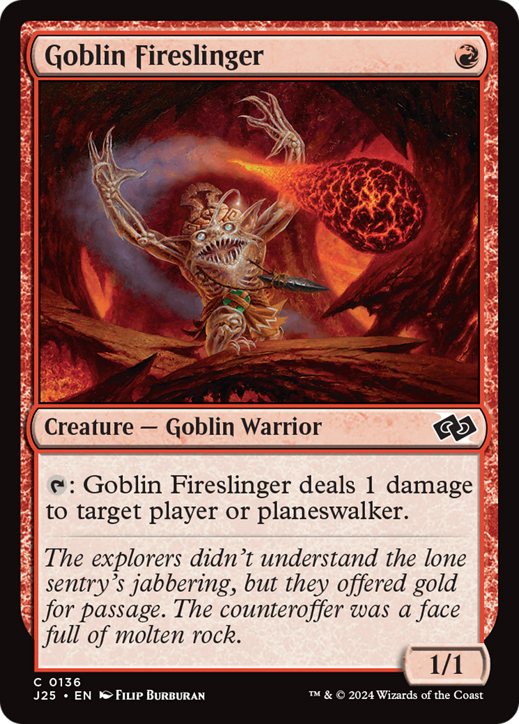 Goblin Fireslinger [Foundations Jumpstart] | Silver Goblin