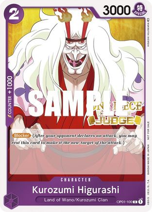 Kurozumi Higurashi (Judge) [One Piece Promotion Cards] | Silver Goblin