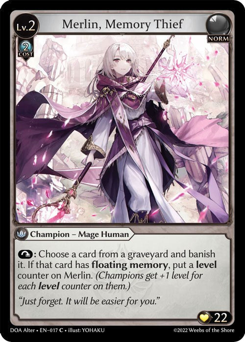 Merlin, Memory Thief (017) [Dawn of Ashes: Alter Edition] Foil