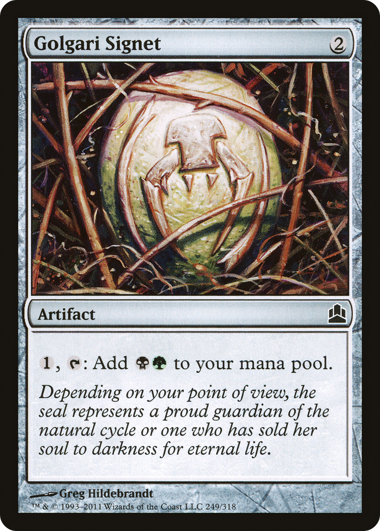 Golgari Signet (249) - Commander 2011