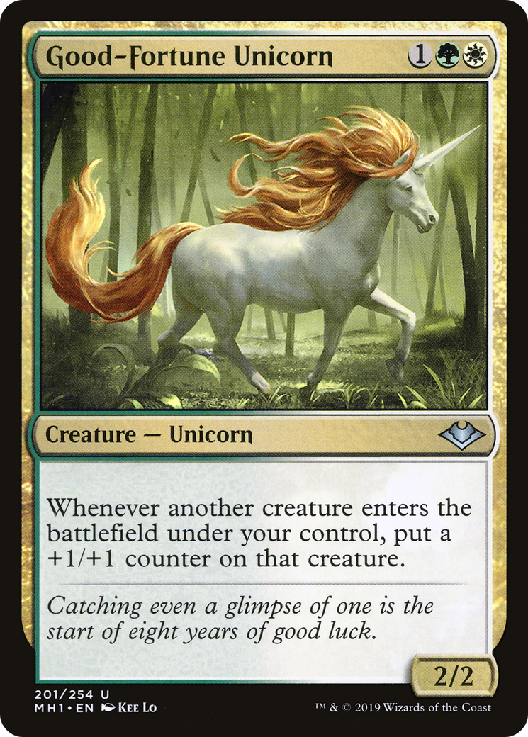 Good-Fortune Unicorn (201) Foil - Modern Horizons