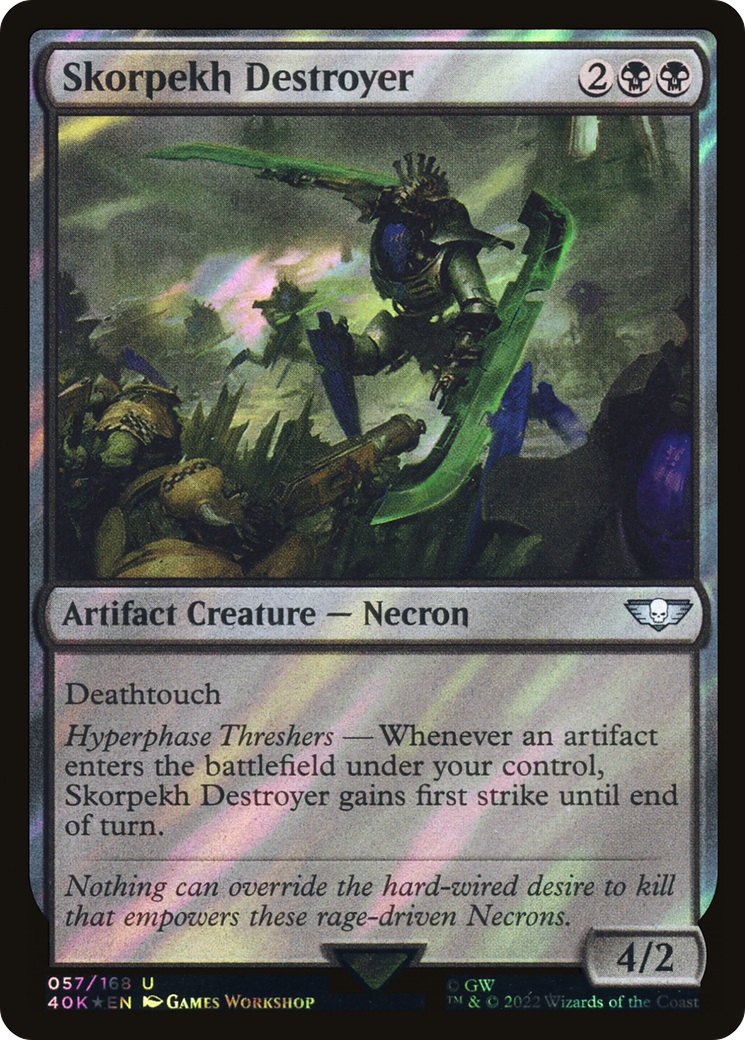 Skorpekh Destroyer (057) Surge Foil - Warhammer 40,000 Commander