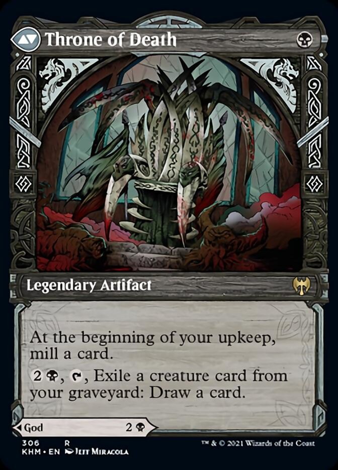 Egon, God of Death // Throne of Death (Showcase) (306) Foil - Kaldheim