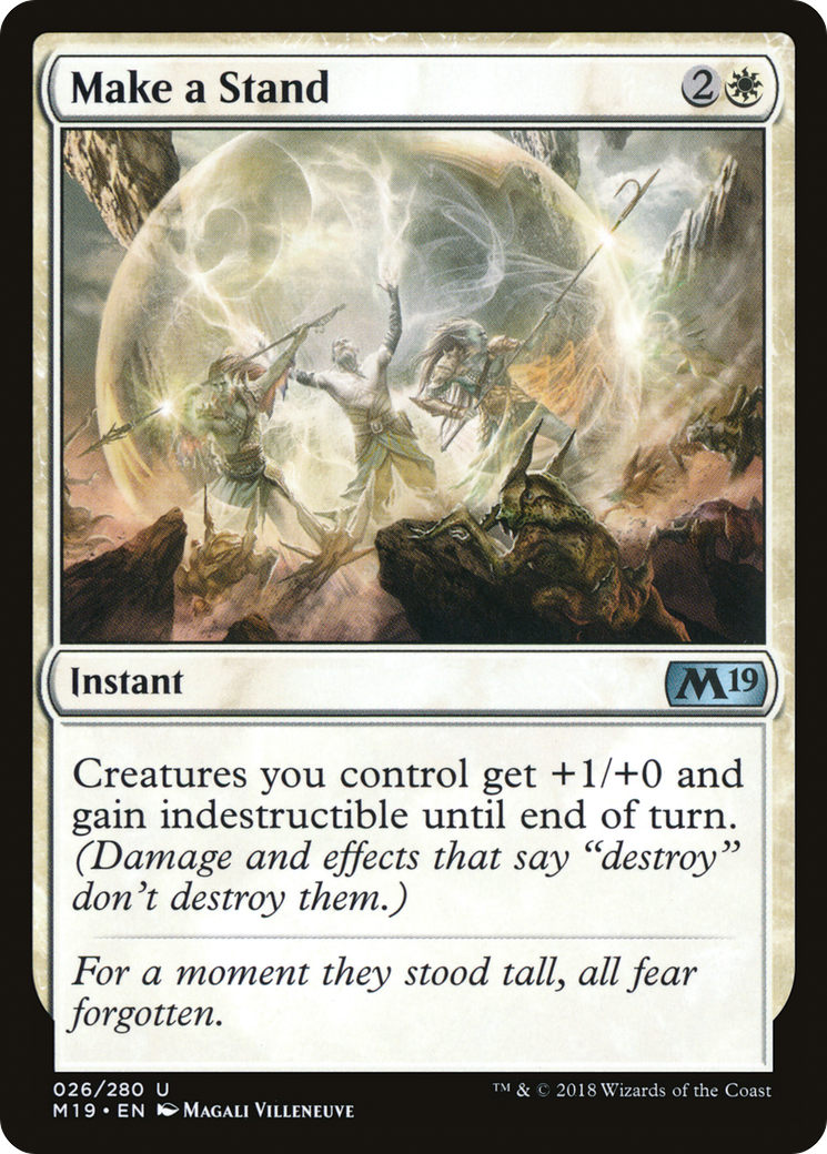 Make a Stand (026) Foil - Core Set 2019