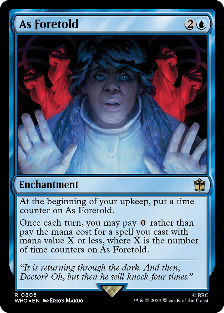 As Foretold (Surge Foil) [Doctor Who] | Silver Goblin