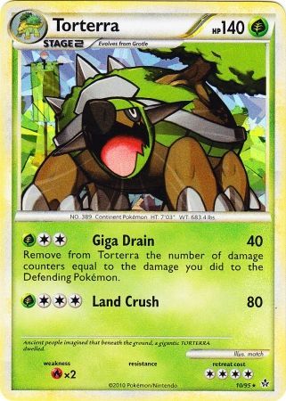 Torterra (10/95) (Cracked Ice Holo) [HeartGold & SoulSilver: Unleashed] | Silver Goblin