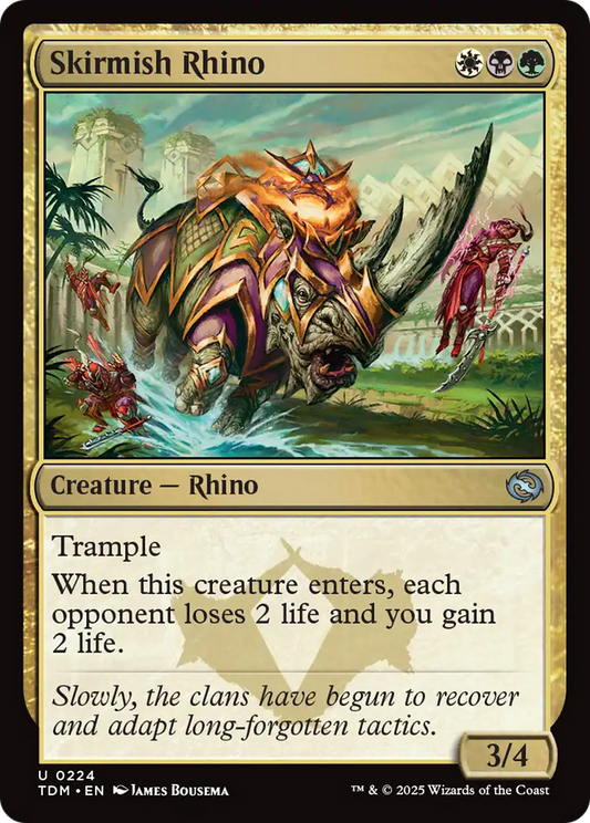 Skirmish Rhino (224) Foil - Tarkir: Dragonstorm