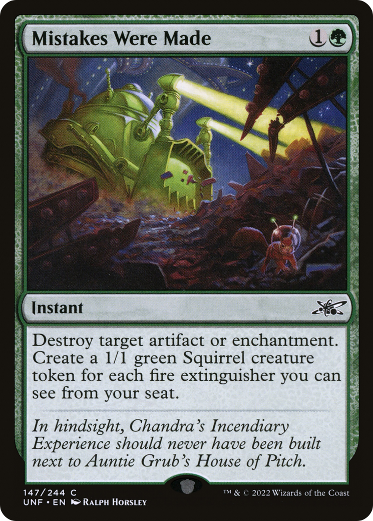 Mistakes Were Made (147) Foil - Unfinity