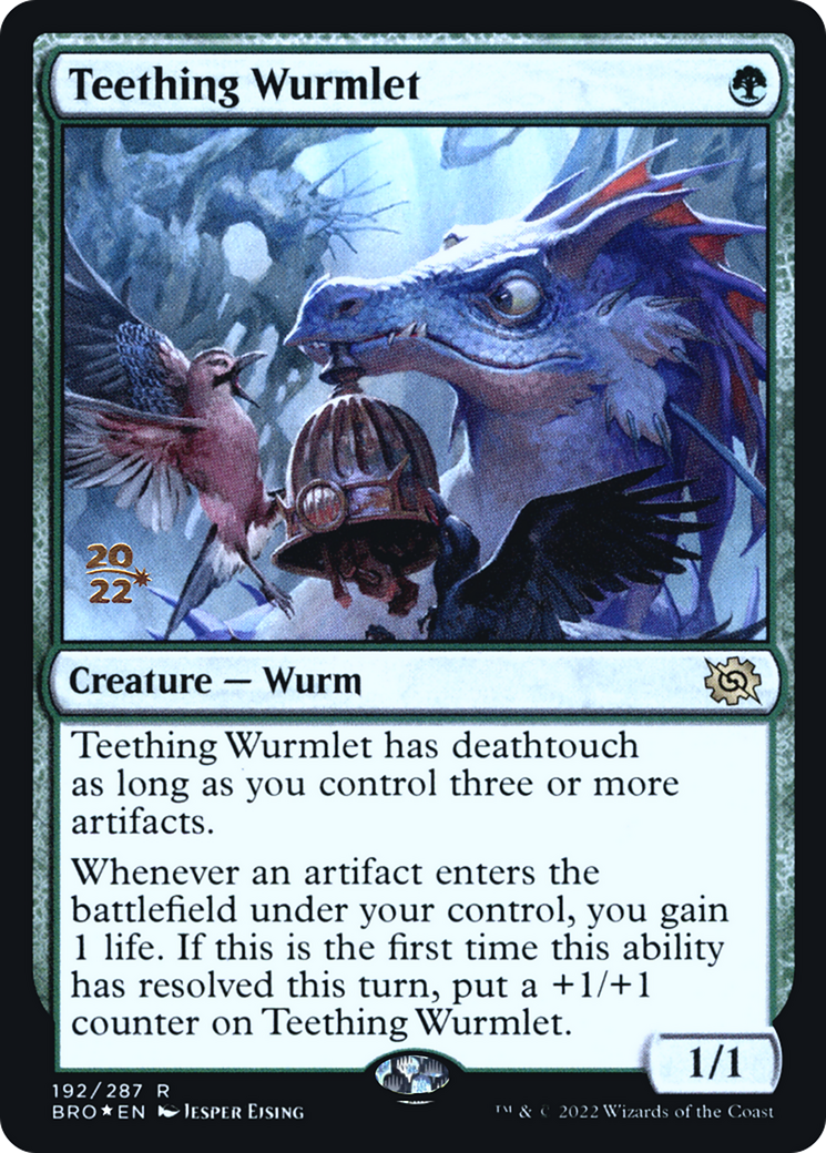 Teething Wurmlet (192) Foil - The Brothers' War Promos