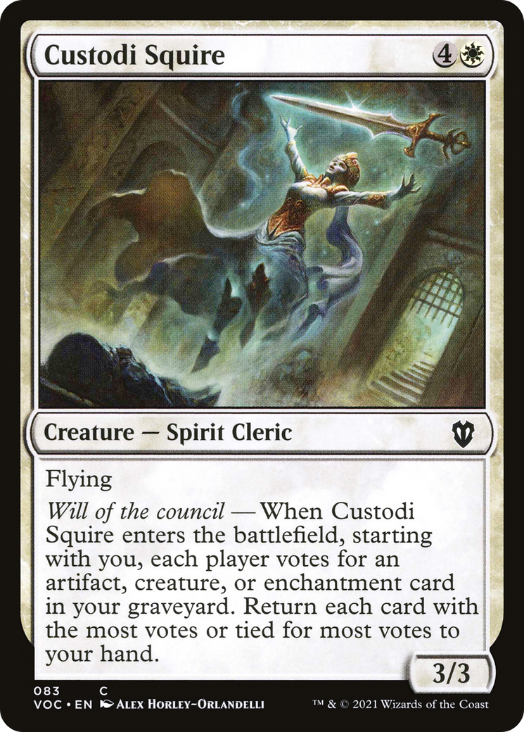 Custodi Squire (083) - Crimson Vow Commander