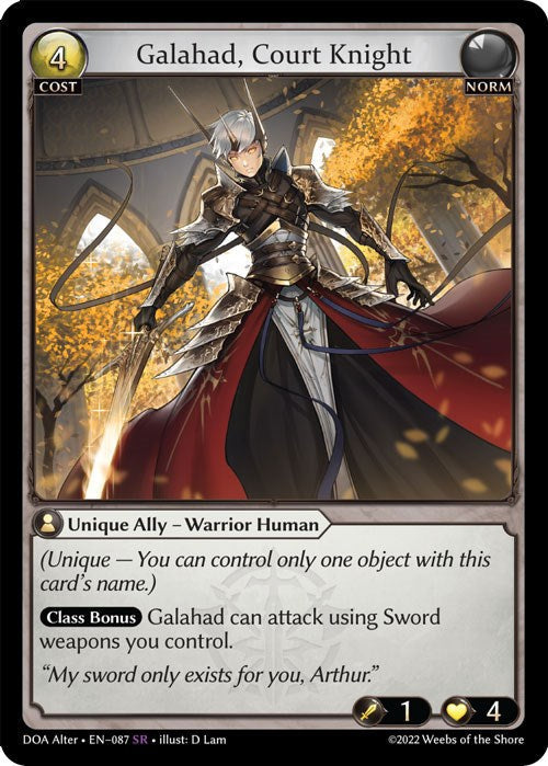 Galahad, Court Knight (087) [Dawn of Ashes: Alter Edition] Foil