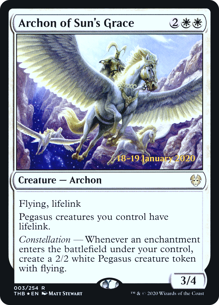 Archon of Sun's Grace (03s) Foil - Theros Beyond Death Promos