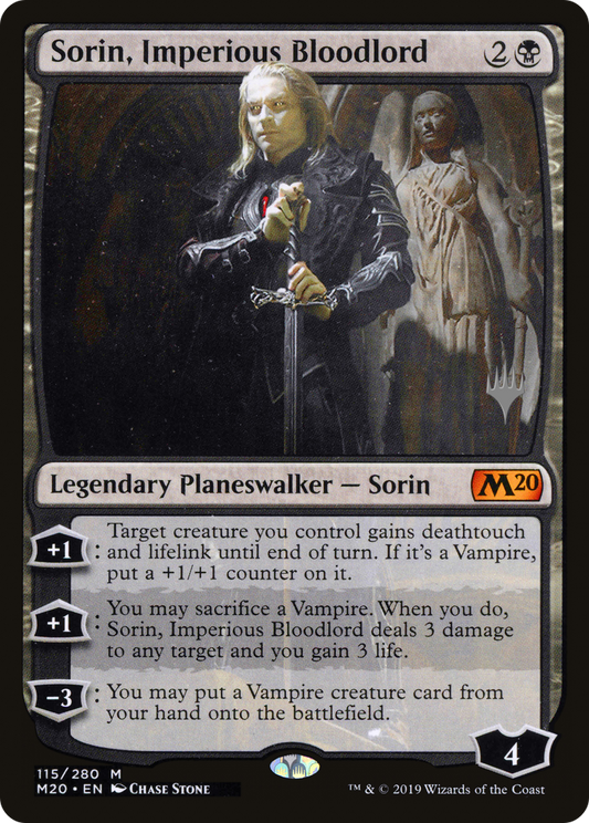 Sorin, Imperious Bloodlord (Promo Pack) [Core Set 2020 Promos] Foil