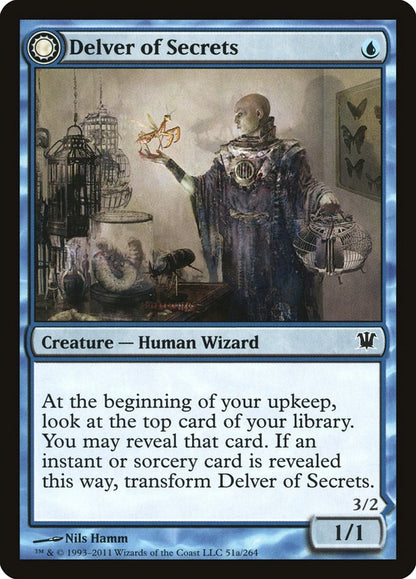 Delver of Secrets // Insectile Aberration (051) Foil - Innistrad