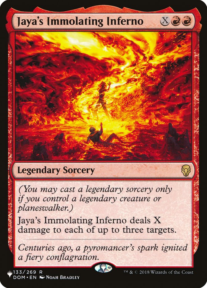 Jaya's Immolating Inferno [The List] | Silver Goblin