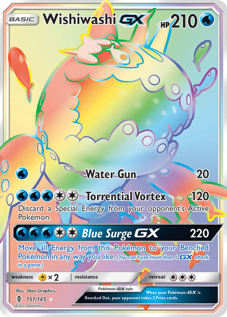 Wishiwashi GX (151/145) [Sun & Moon: Guardians Rising] | Silver Goblin