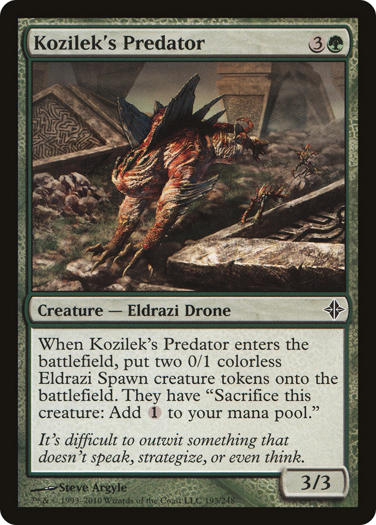 Kozilek's Predator (193) Foil - Rise of the Eldrazi