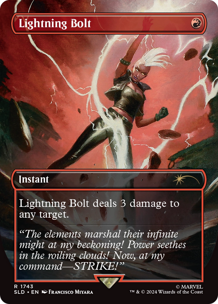 Lightning Bolt (1743) (Rainbow Foil) [Secret Lair Drop Series] | Silver Goblin