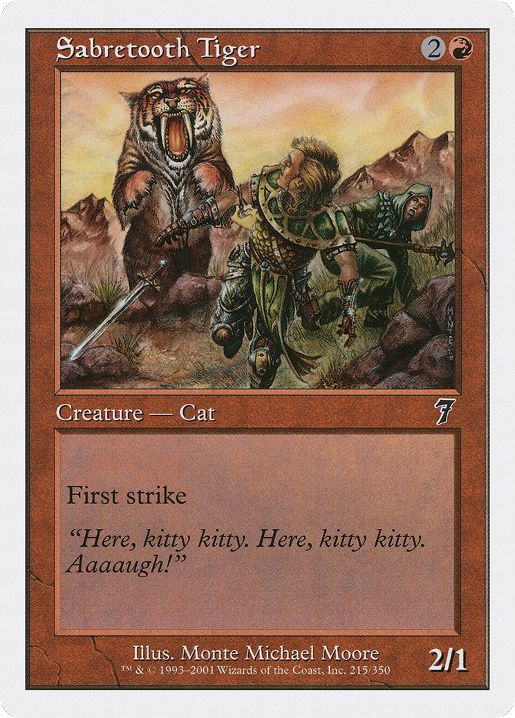 Sabretooth Tiger (215) - Seventh Edition