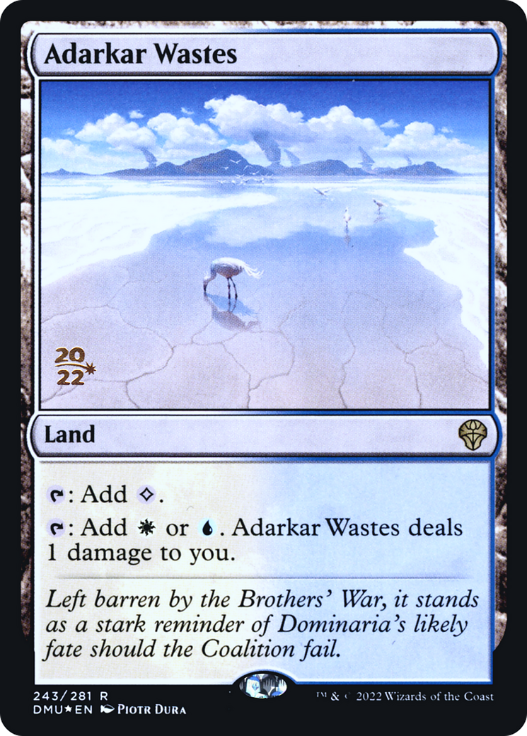 Adarkar Wastes [Dominaria United Prerelease Promos] | Silver Goblin