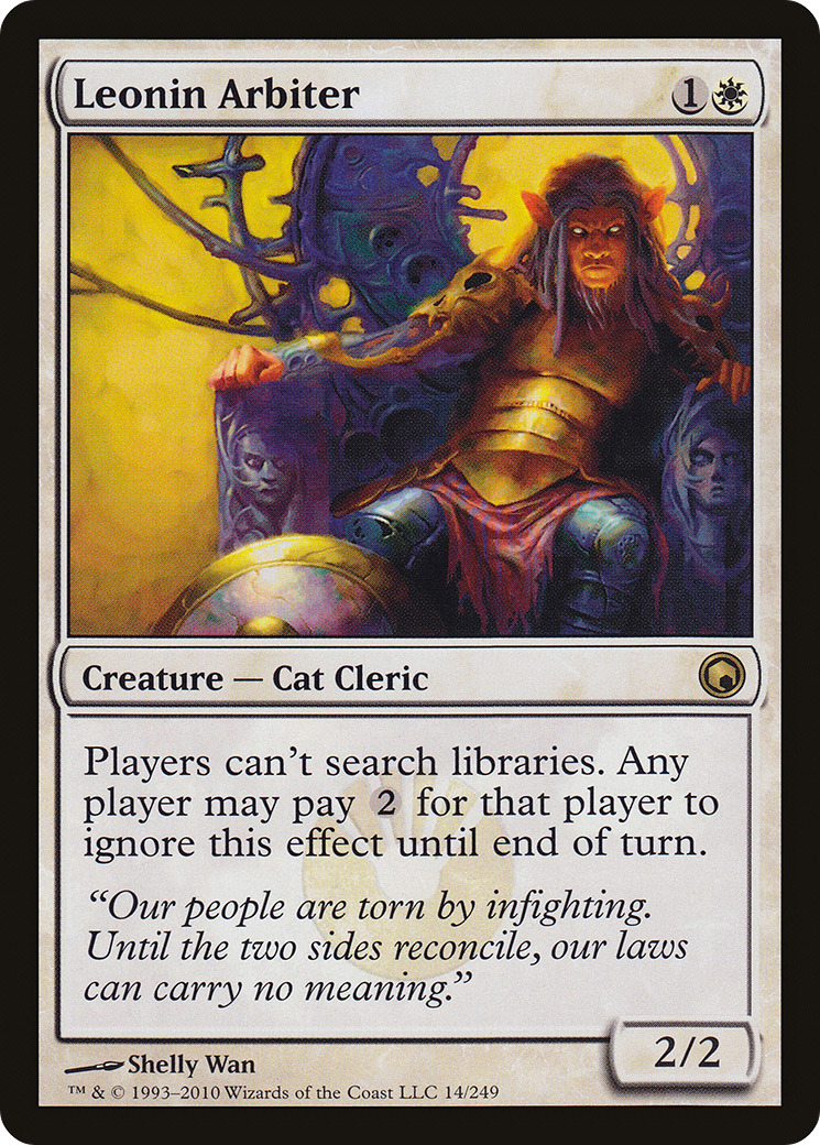 Leonin Arbiter (014) - Scars of Mirrodin