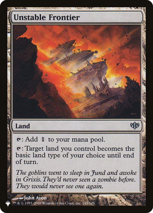 Unstable Frontier (CON-145)
