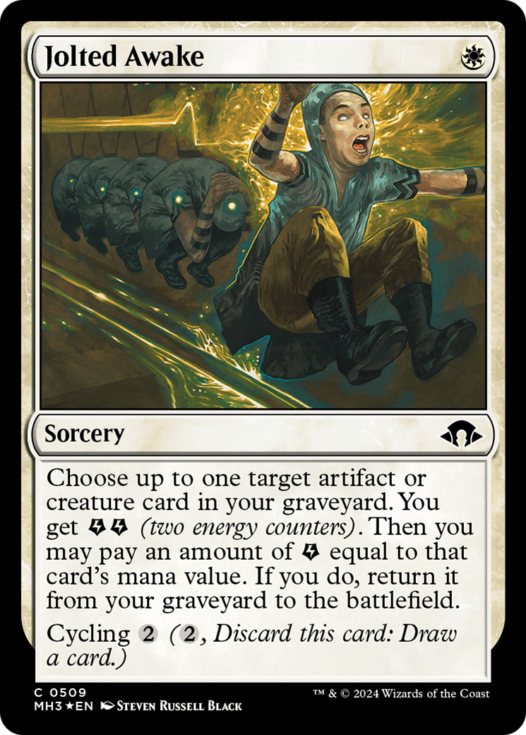 Jolted Awake (Ripple Foil) [Modern Horizons 3] | Silver Goblin