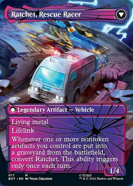 Ratchet, Field Medic // Ratchet, Rescue Racer (Shattered Glass) [Transformers] Foil