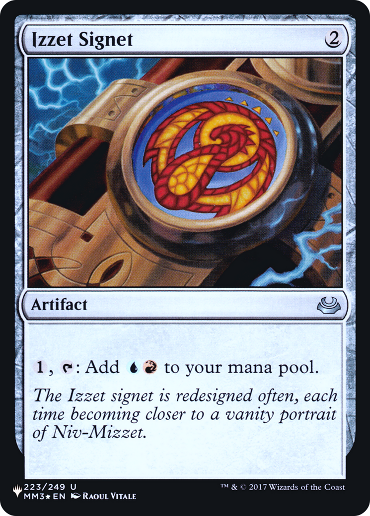 Izzet Signet (MM3-223) Foil - The List