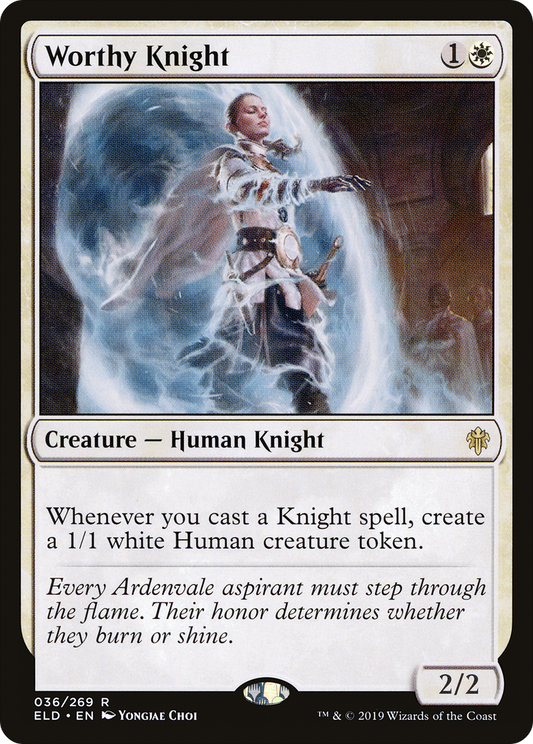 Worthy Knight [Throne of Eldraine] Foil