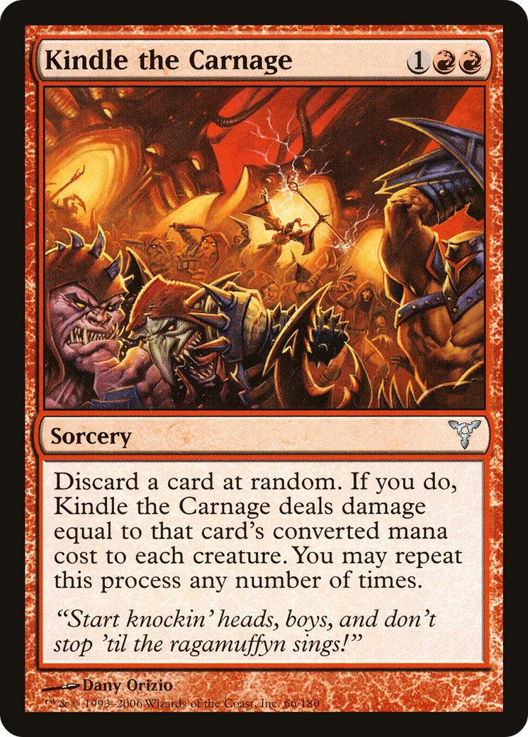 Kindle the Carnage (066) Foil - Dissension