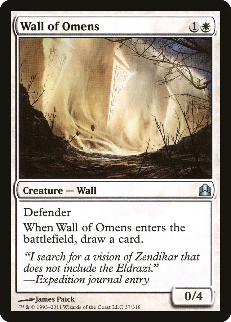 Wall of Omens (037) - Commander 2011