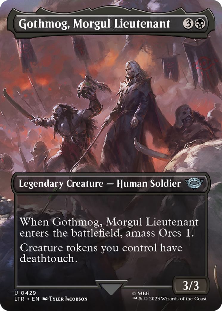 Gothmog, Morgul Lieutenant (Borderless Alternate Art) [The Lord of the Rings: Tales of Middle-Earth] Foil