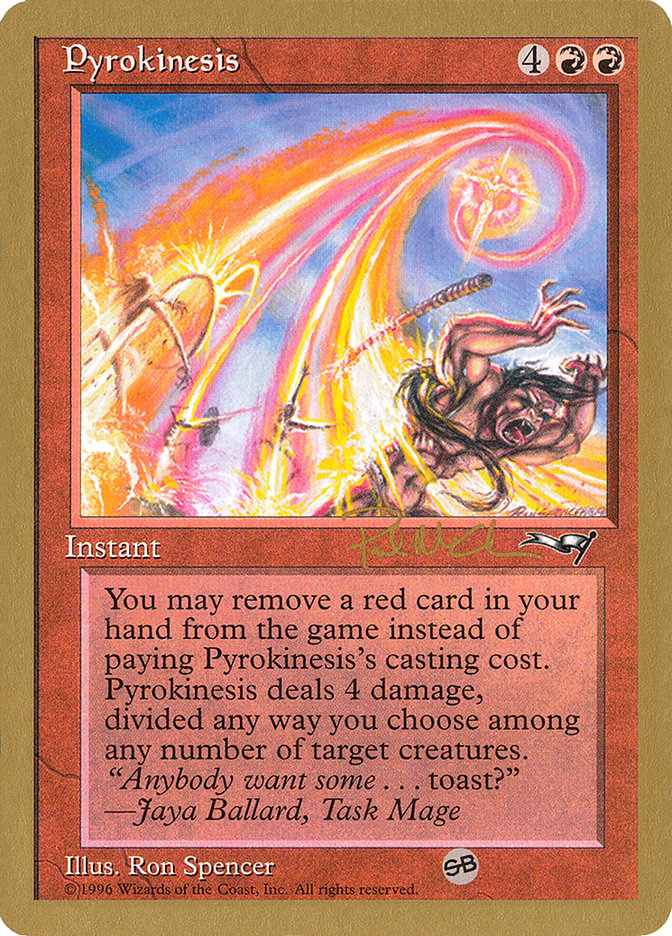 Pyrokinesis (Paul McCabe) (SB) [World Championship Decks 1997] | Silver Goblin