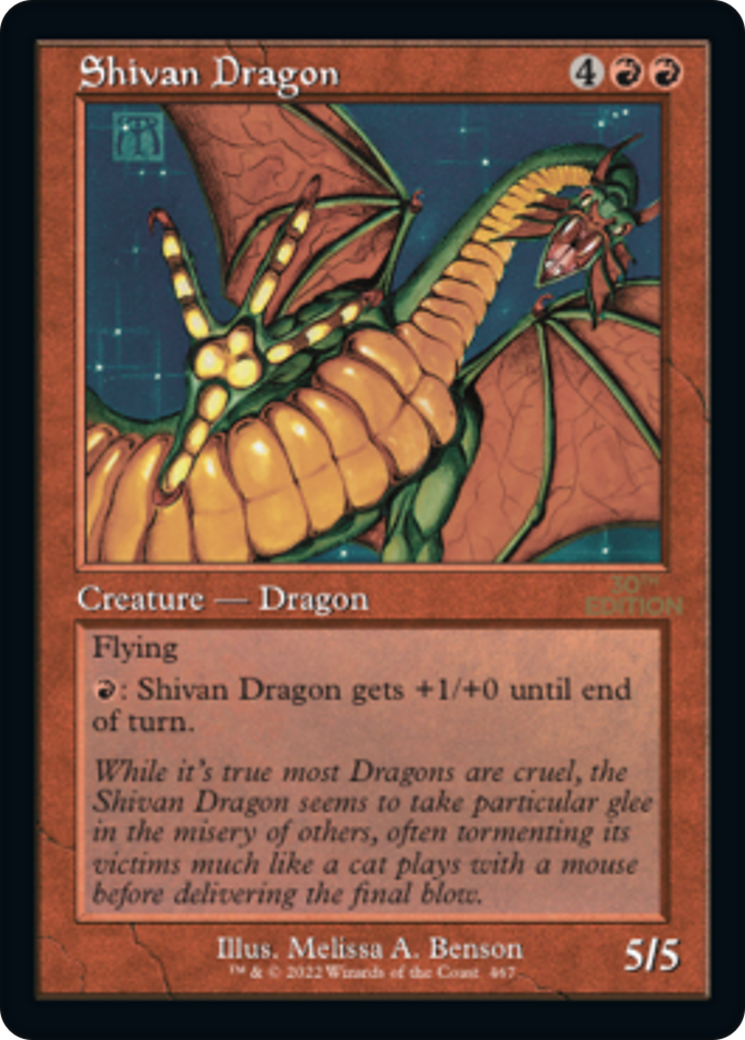 Shivan Dragon (Retro) (467) - 30th Anniversary Edition
