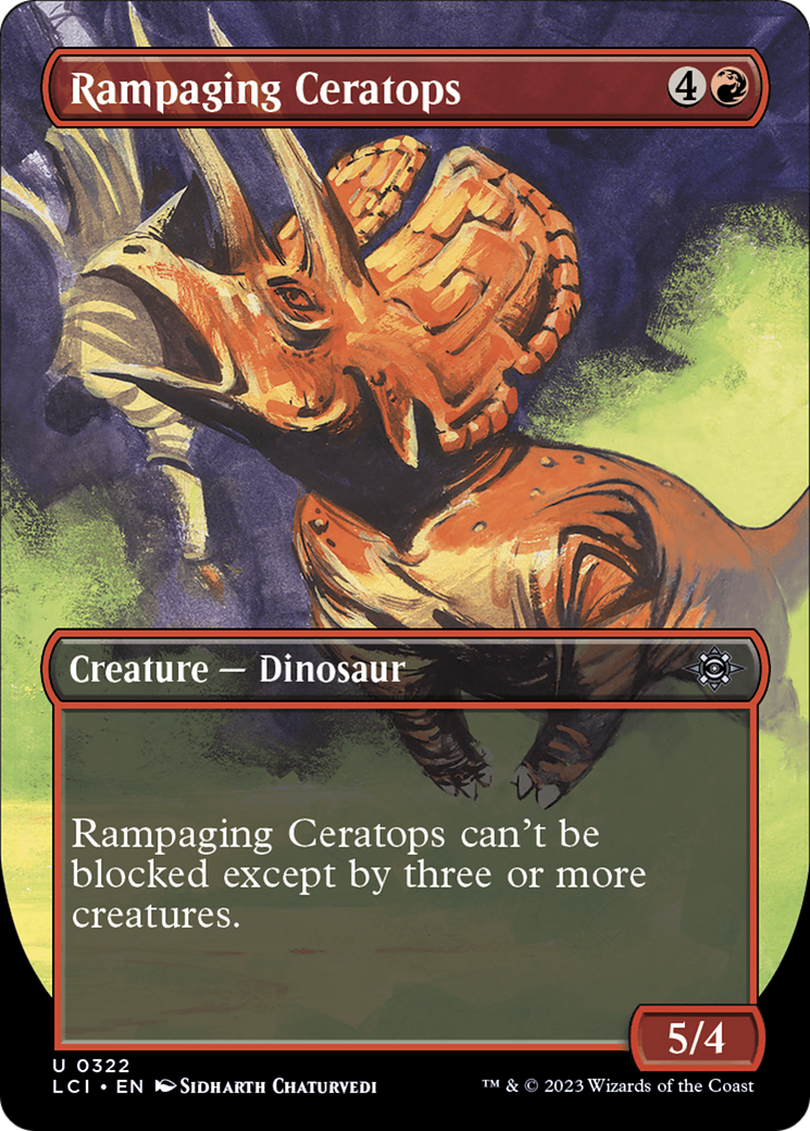 Rampaging Ceratops (Borderless) (322) - The Lost Caverns of Ixalan
