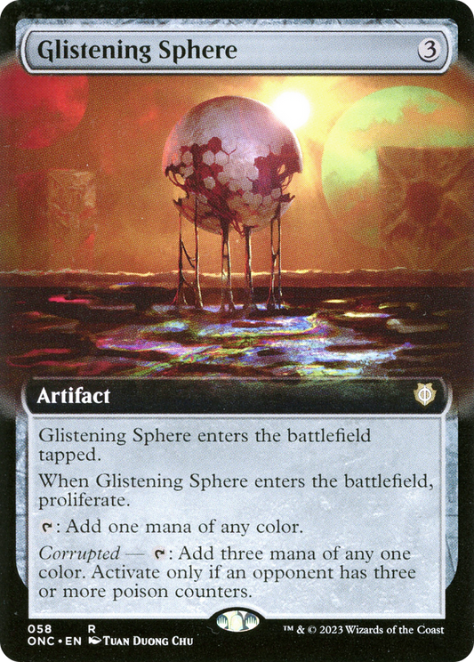 Glistening Sphere (Extended Art) (058) - Phyrexia: All Will Be One Commander
