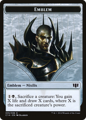 Ob Nixilis of the Black Oath Emblem // Zombie (016/036) Double-Sided Token [Commander 2014 Tokens] | Silver Goblin