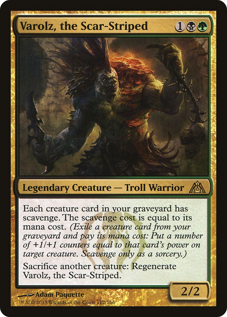 Varolz, the Scar-Striped [Dragon's Maze] Foil