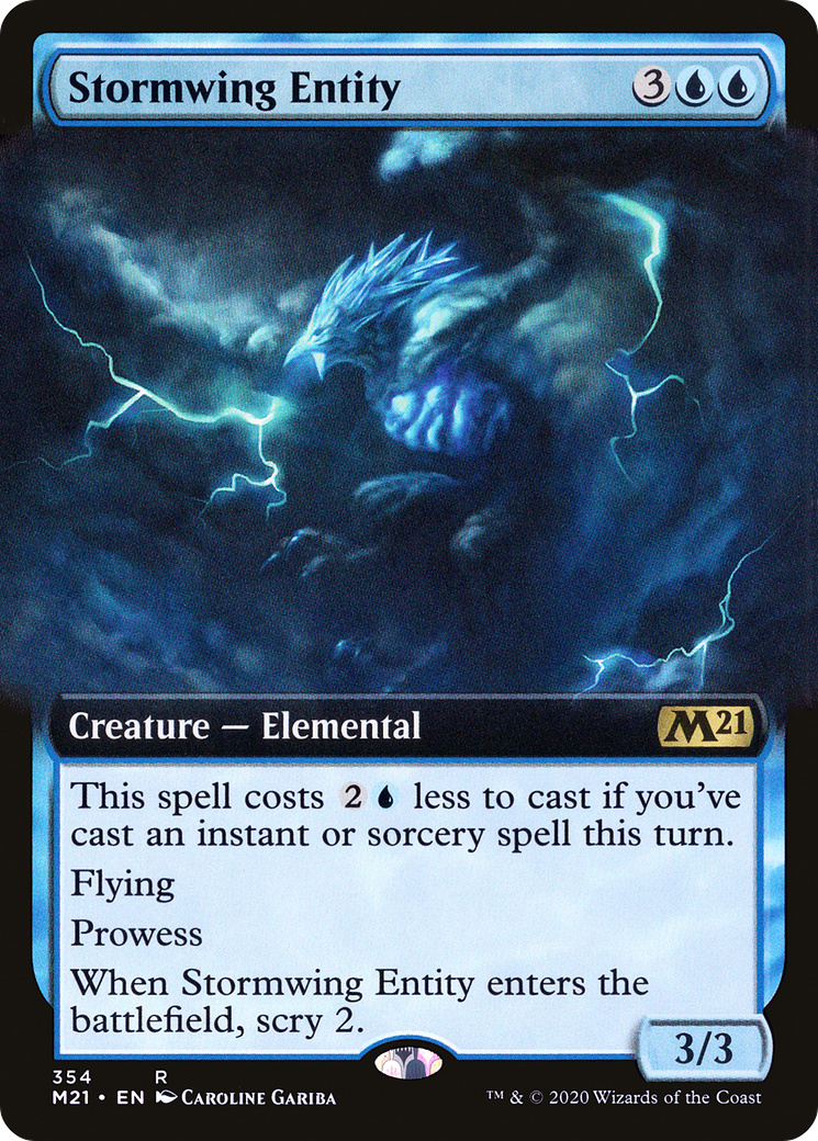 Stormwing Entity (Extended Art) (354) - Core Set 2021